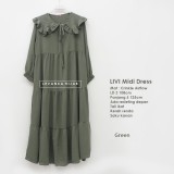 LIVI-005 LIVI Midi Dress Crinkle Airflow